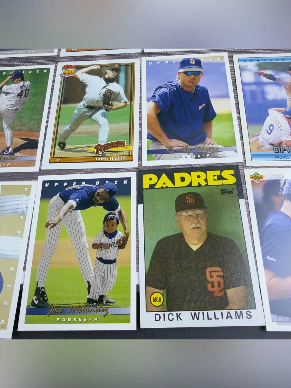 San Diego Padres Baseball Card Lot (24) Tony Gwynn McGriff Kruk